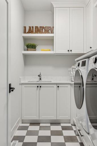 Laundry Room with sink and storage