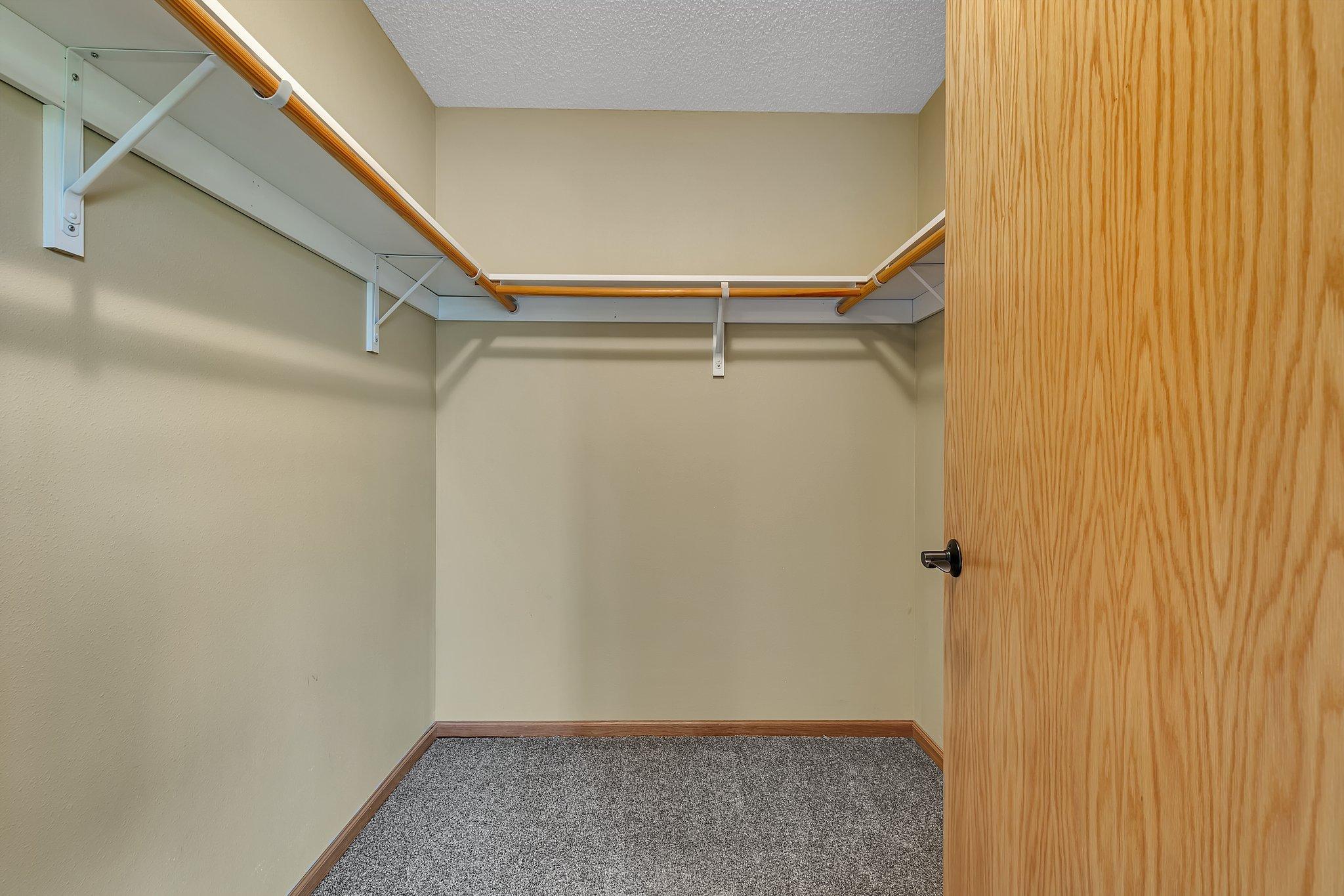 Primary walk-in closet