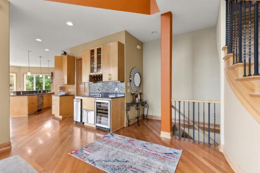 Even more storage with a wine fridge included