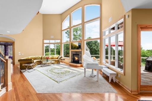 Updated paint and gleaming hardwood floors throughout main living spaces