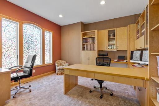 Flex room to be used as an office or additional bedroom.