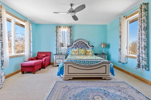 Spacious secondary bedrooms with ample natural light and storage