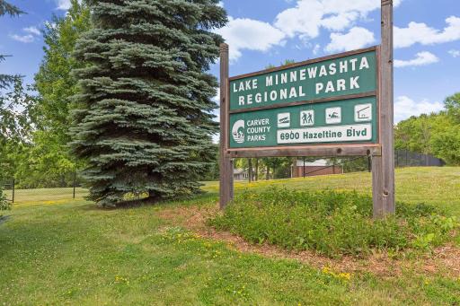 Lake Minnewashta Regional Park located 1.2 miles from the home