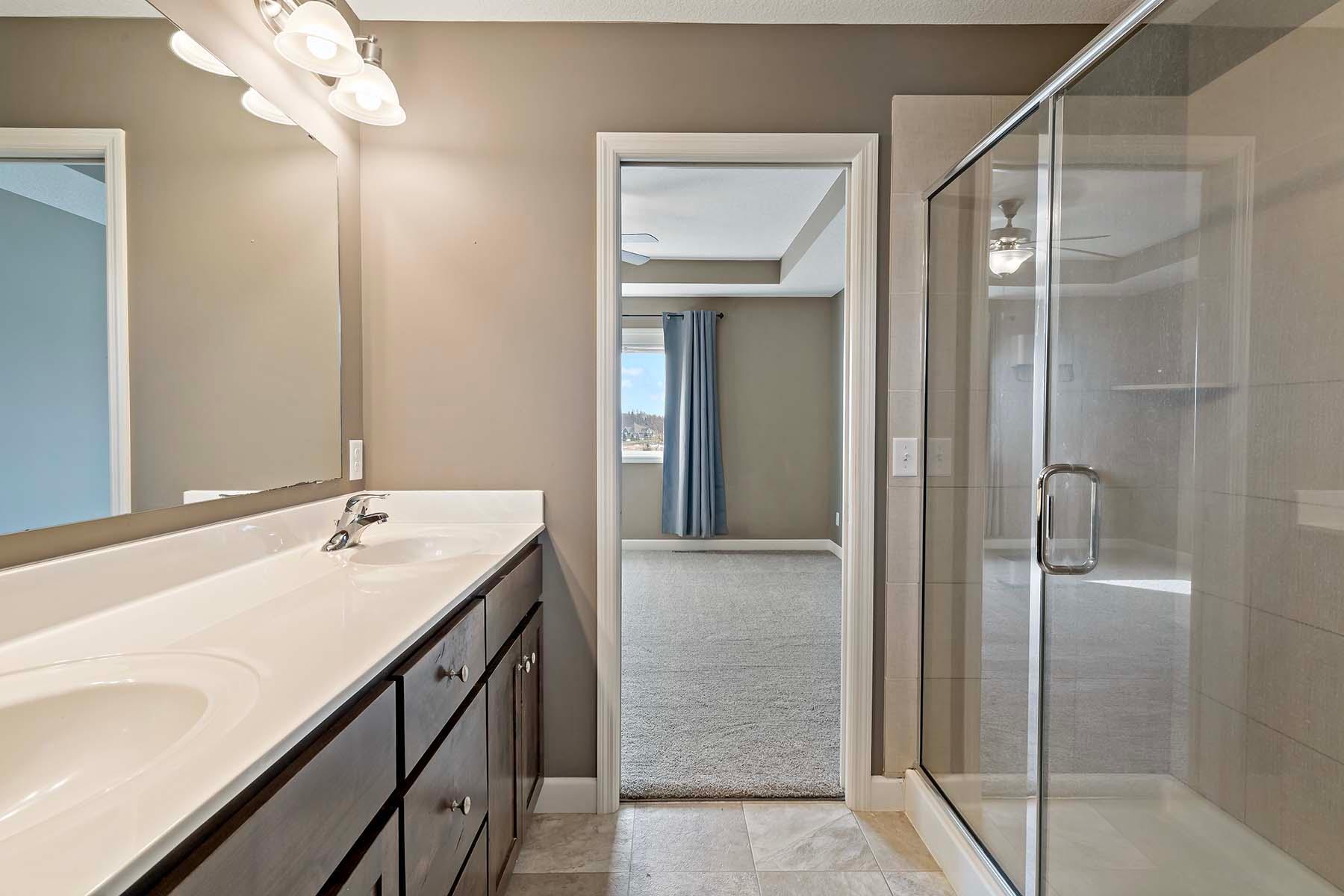 Primary bathroom upper level