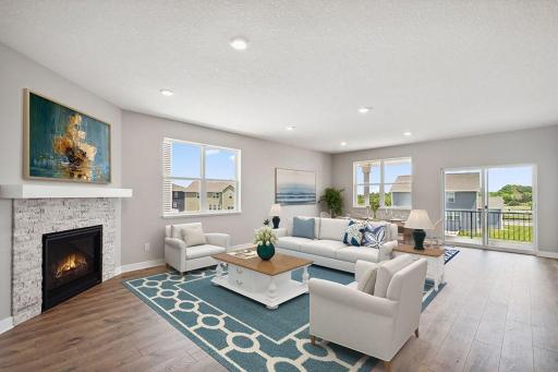 Filled with light, the Clifton's open floor plan ticks all the boxes! Photo virtually staged, colors and finishes will vary.