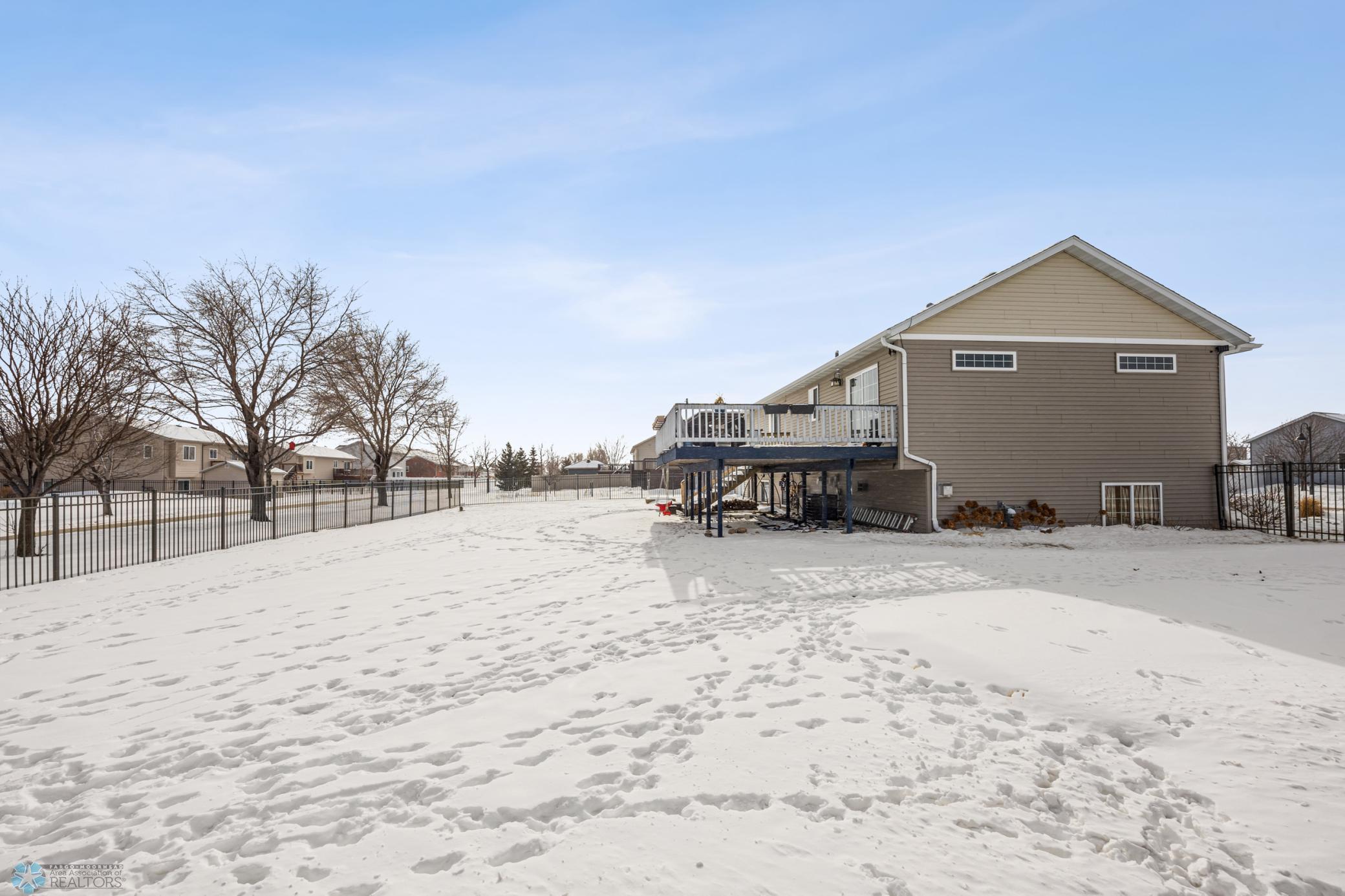 Home backs to neighborhood walking path
