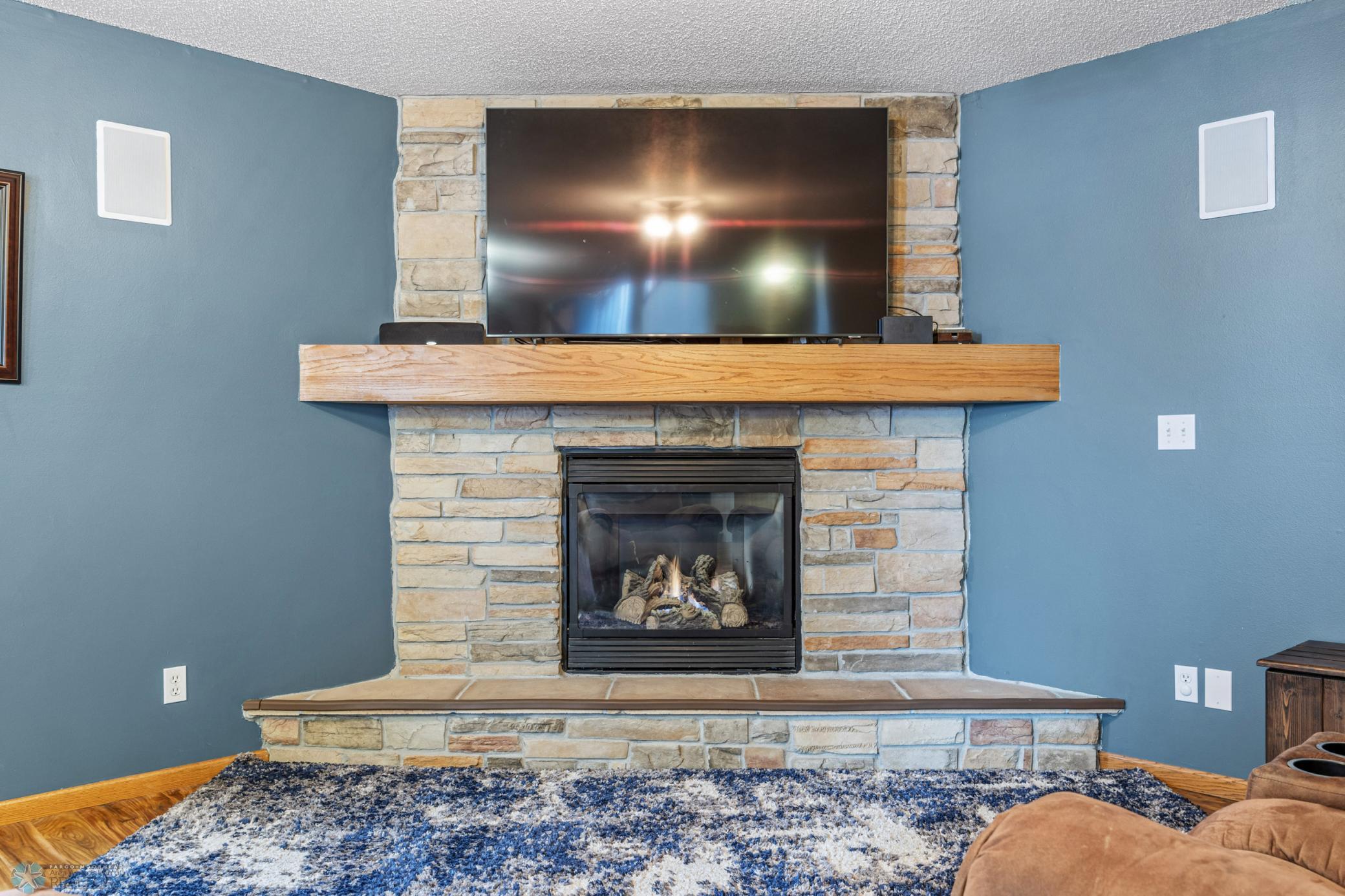 Stone Gas Fireplace