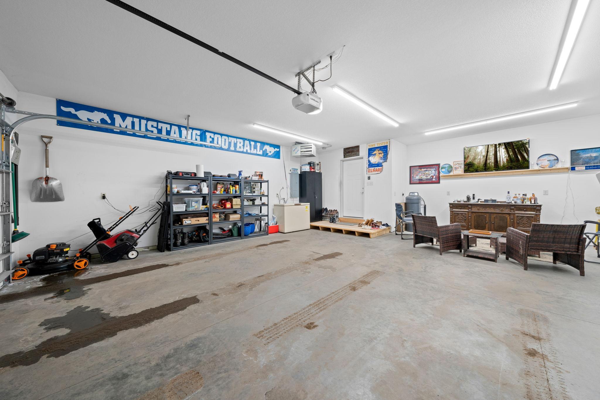 Insulated, sheet rocked and heated garage!