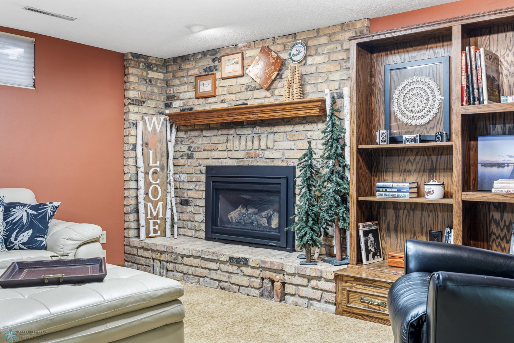 Family Room - gas fireplace