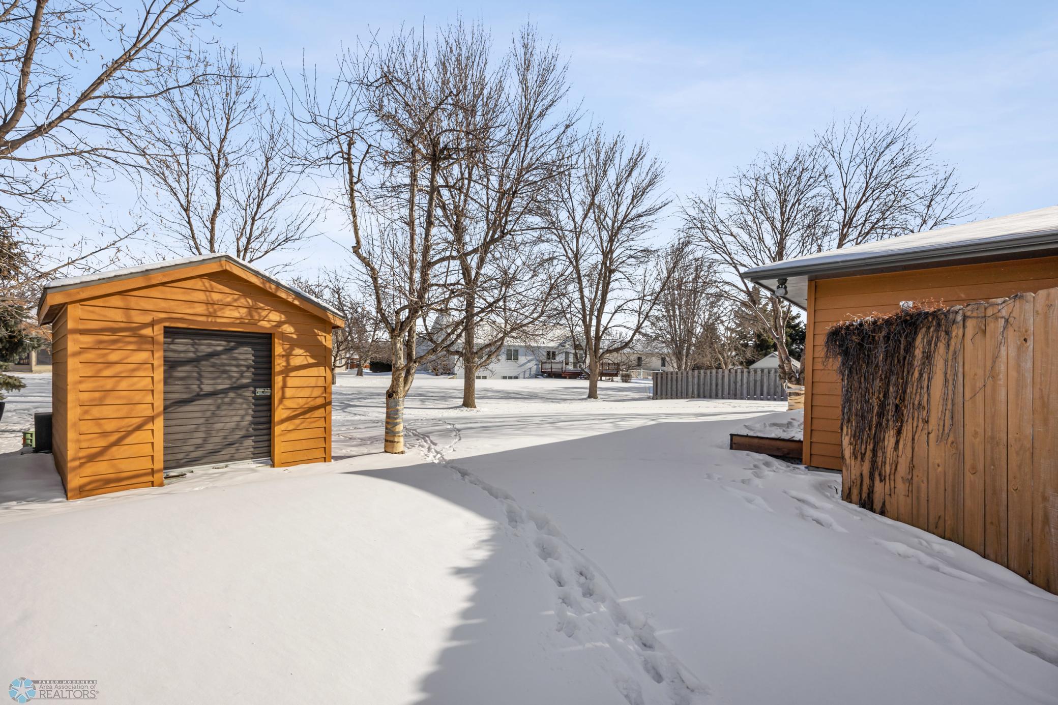 Backyard with shed