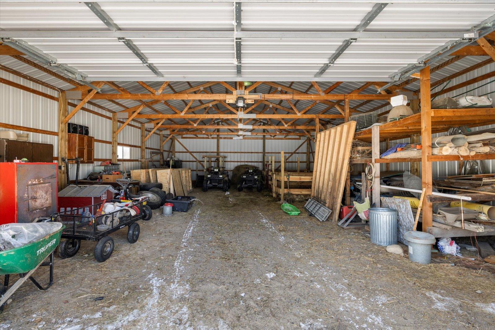 Inside Pole Building