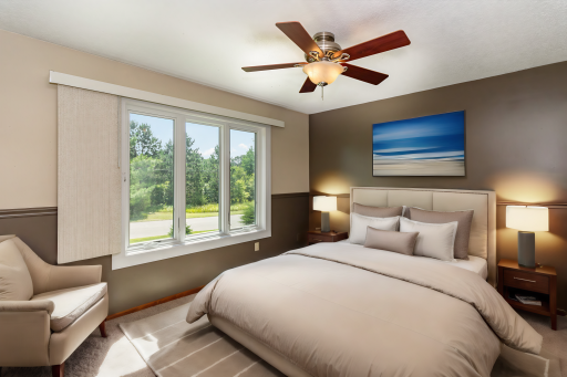 Main Level Primary Bedroom Virtually Staged