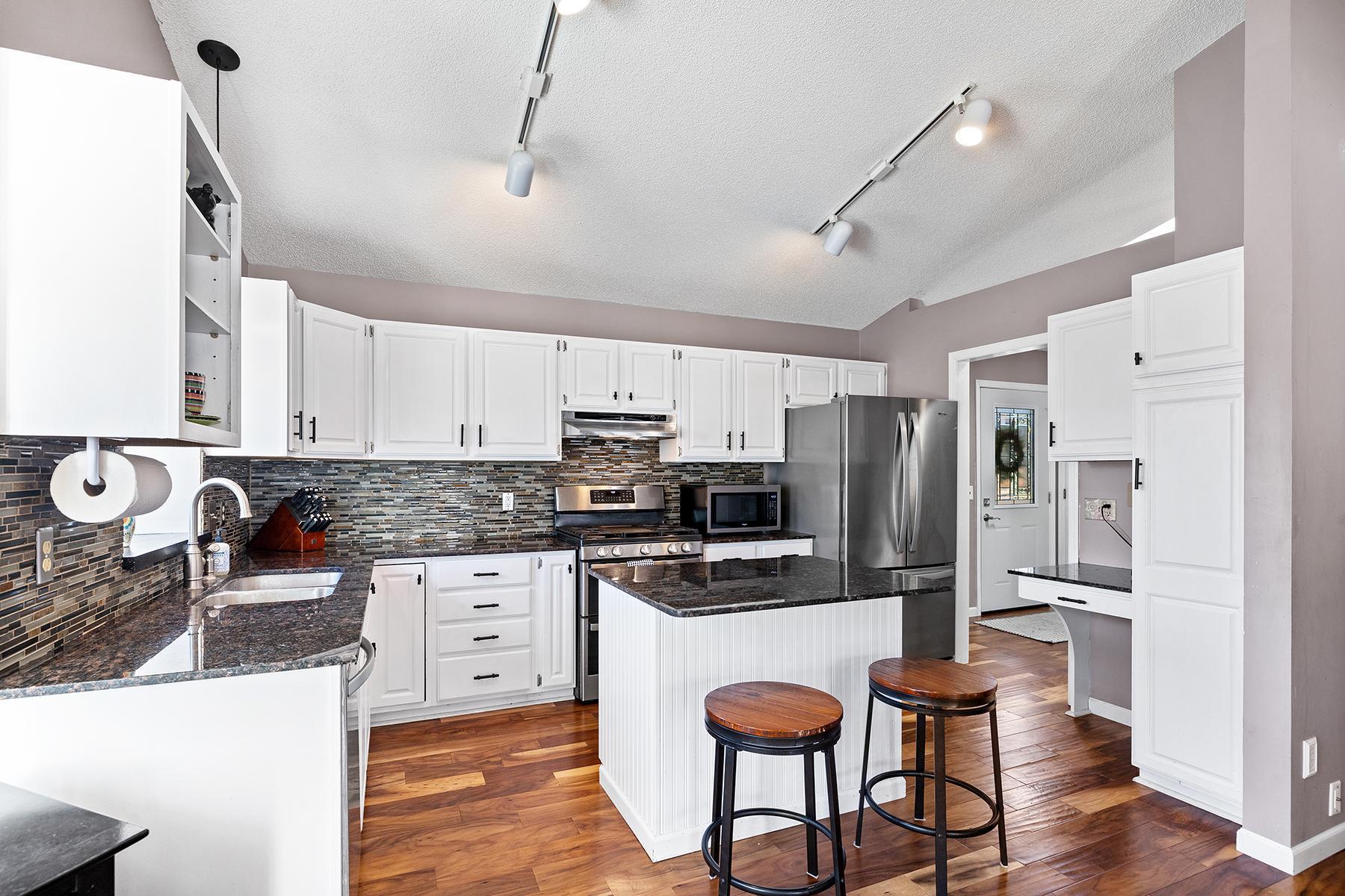 Kitchen with SS appliances