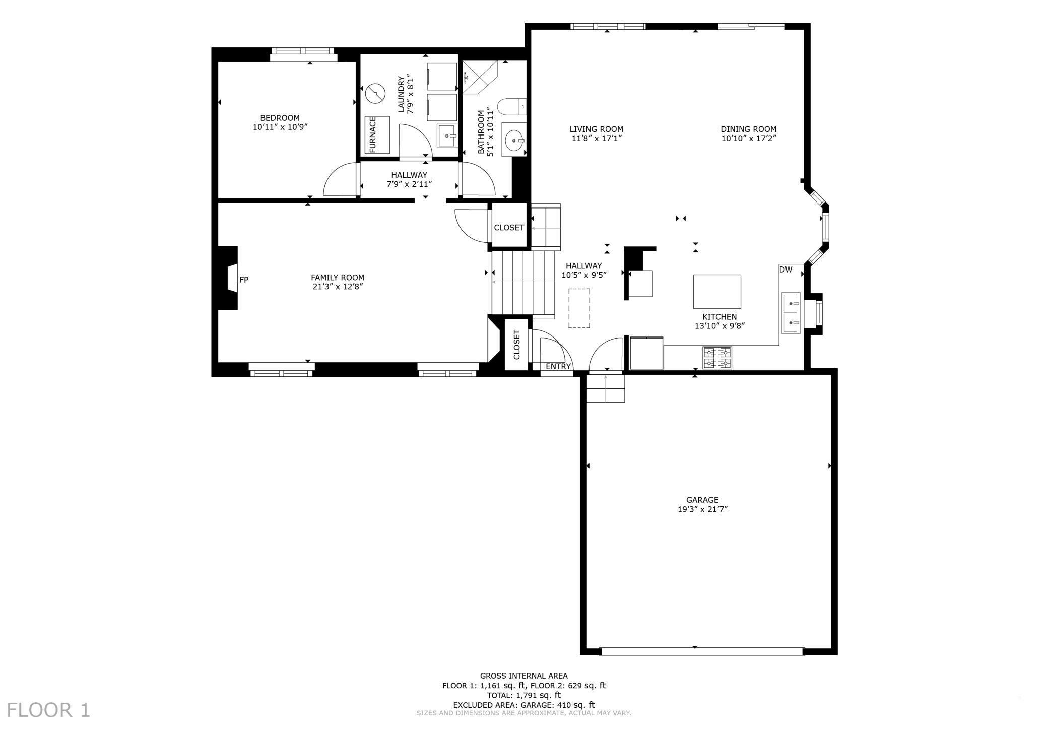 Main & Upstairs Floor Plan