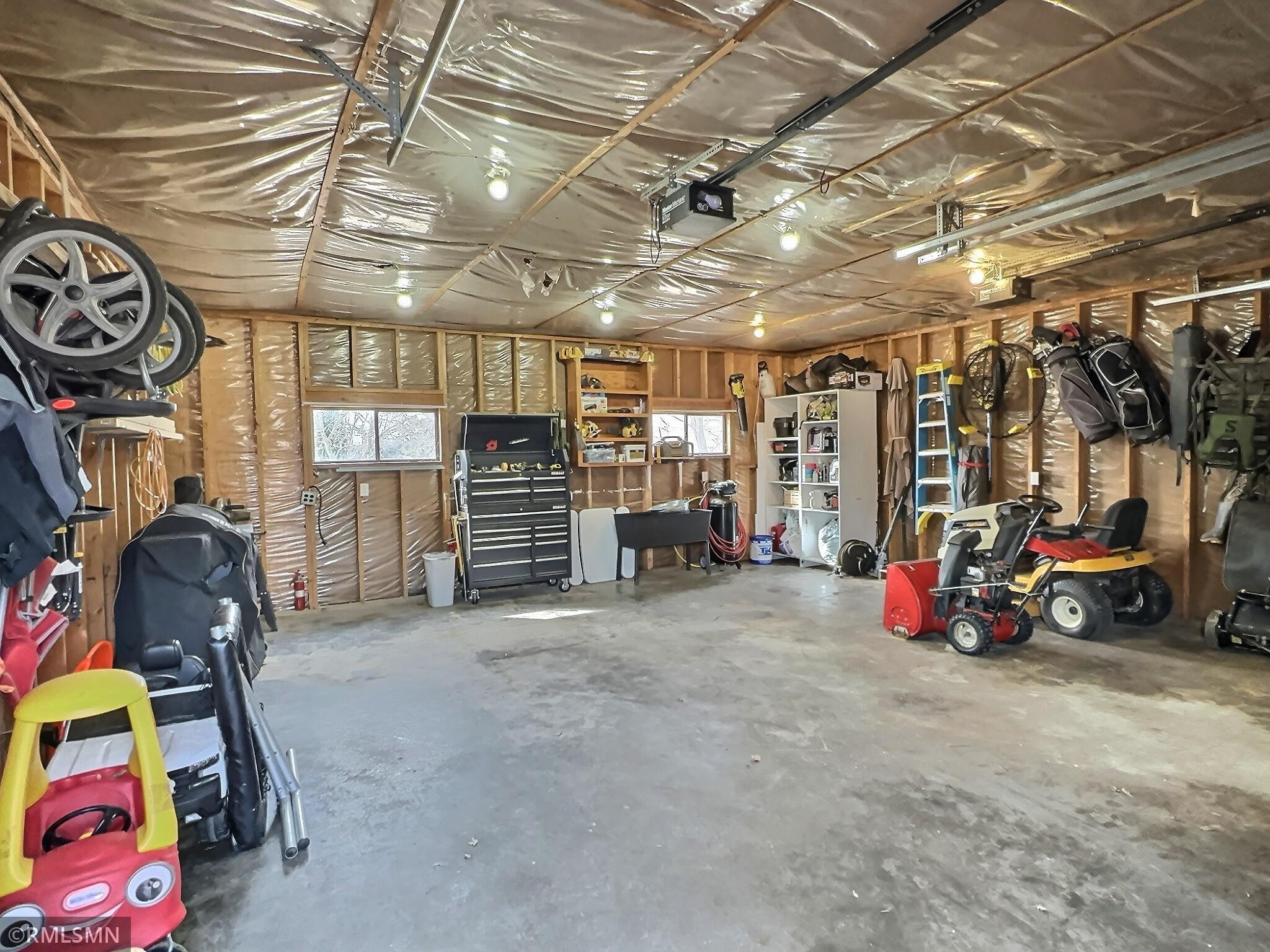 The double detached garage allows space for all your winter & summer needs and everything in between!