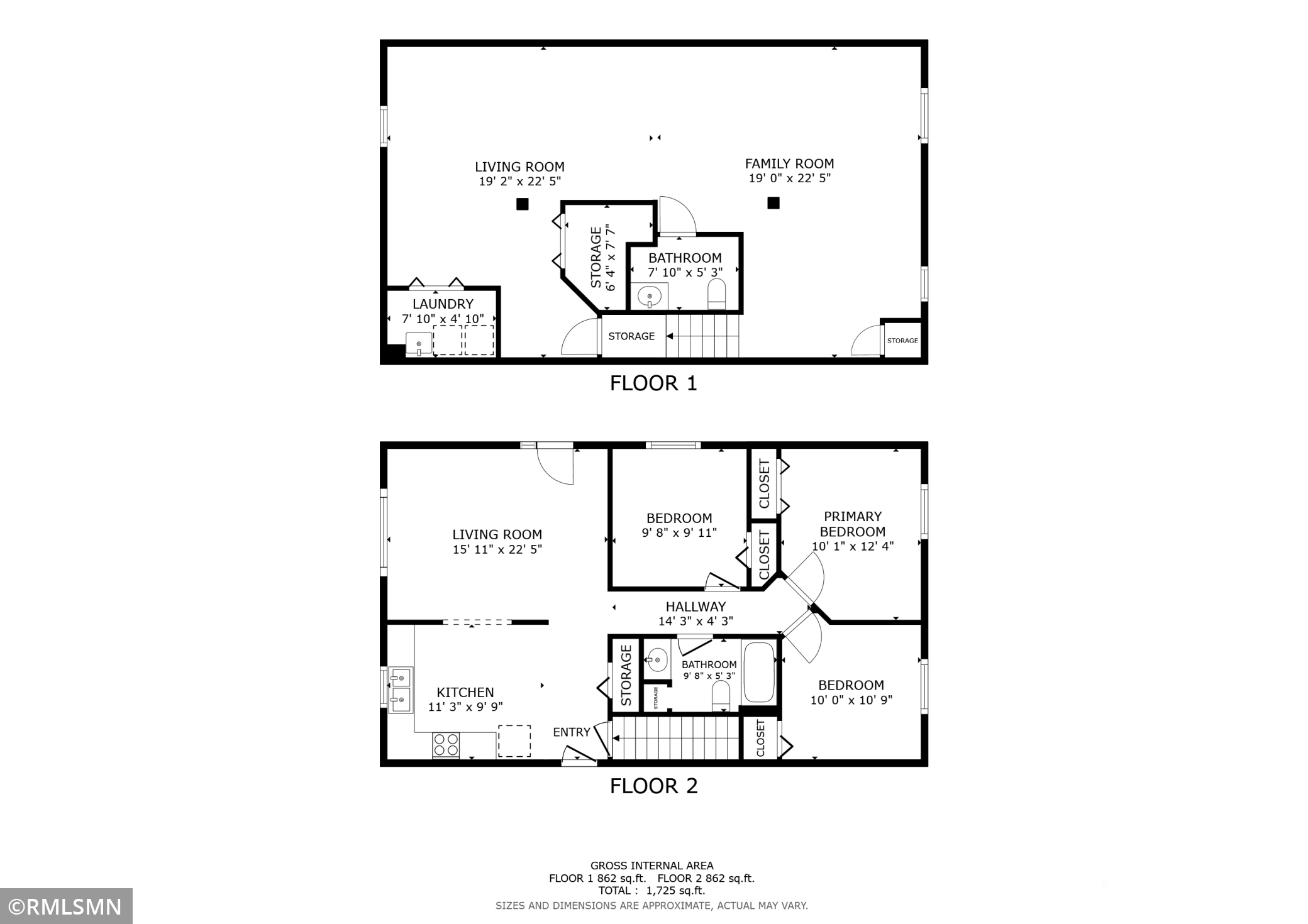 View of the floor plan of the home shows the layout and measurements.