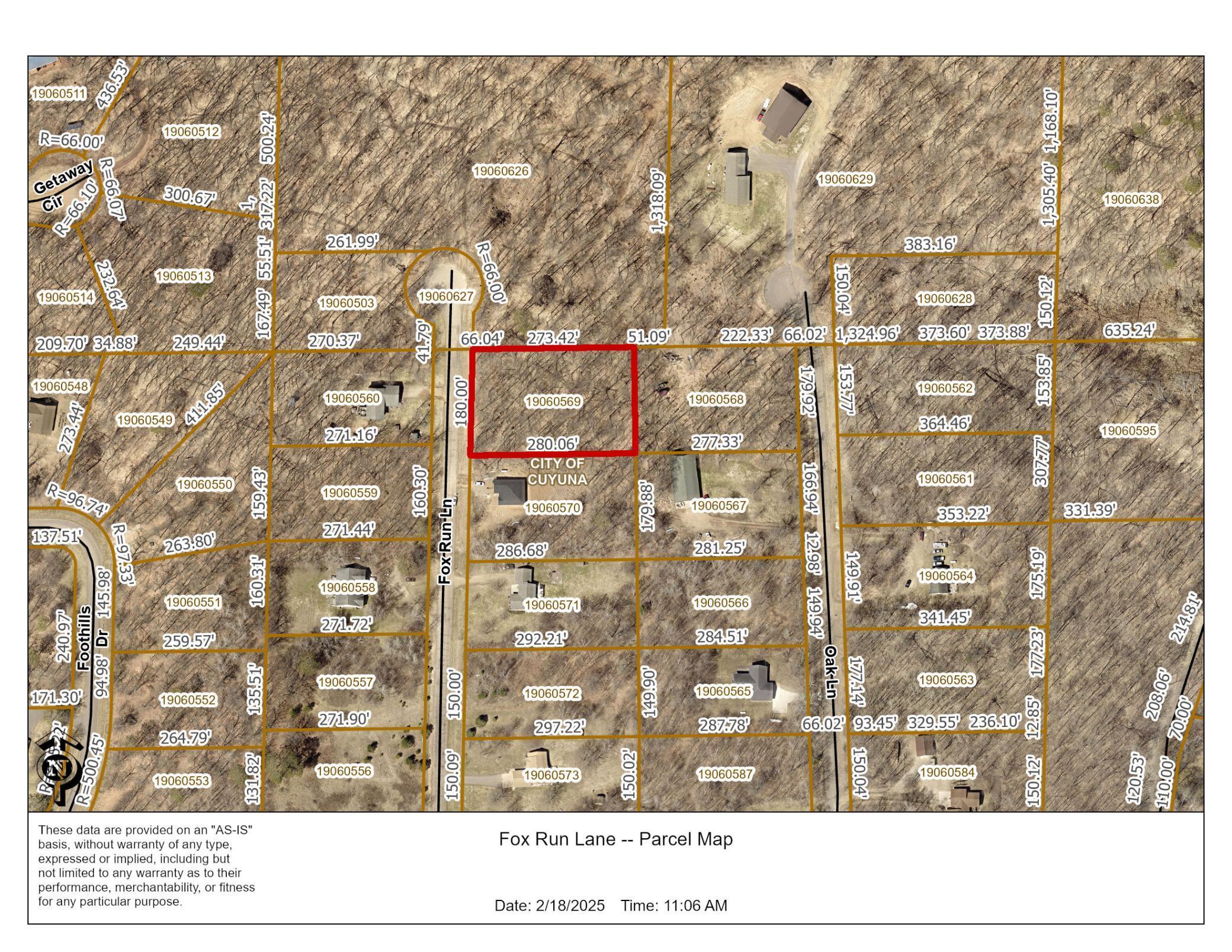 Fox Run Lane -- Parcel Map JPEG.jpg