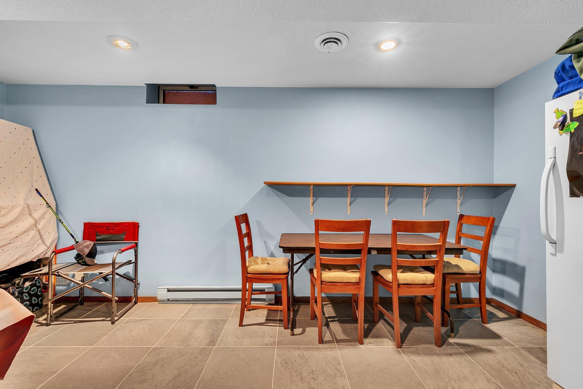 Storage/craft/exercise room in lower level.