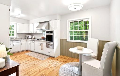 Completely Refreshed Kitchen, with informal seated dining.