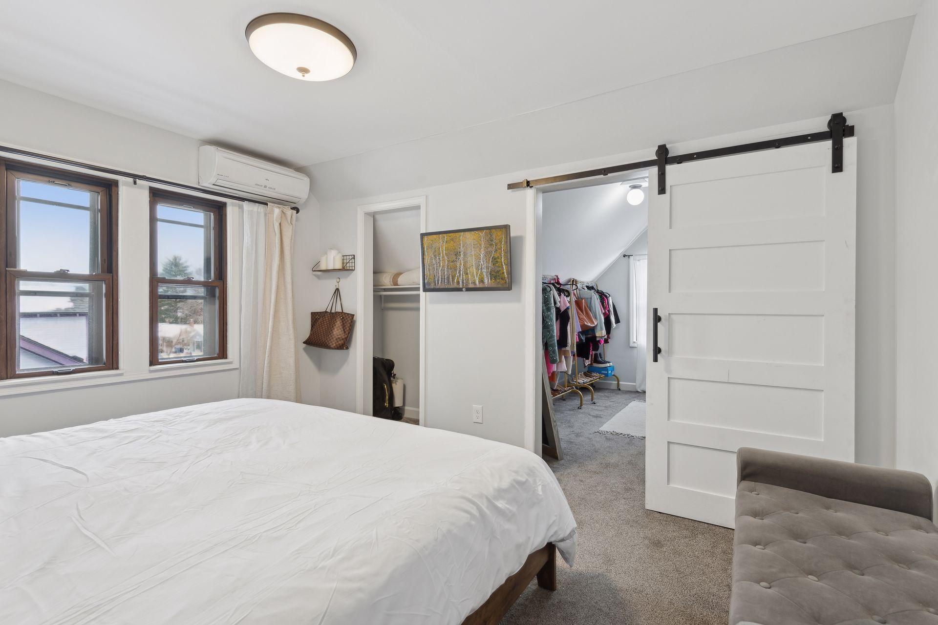 Bedroom #2 is upstairs with a walk-in closet!