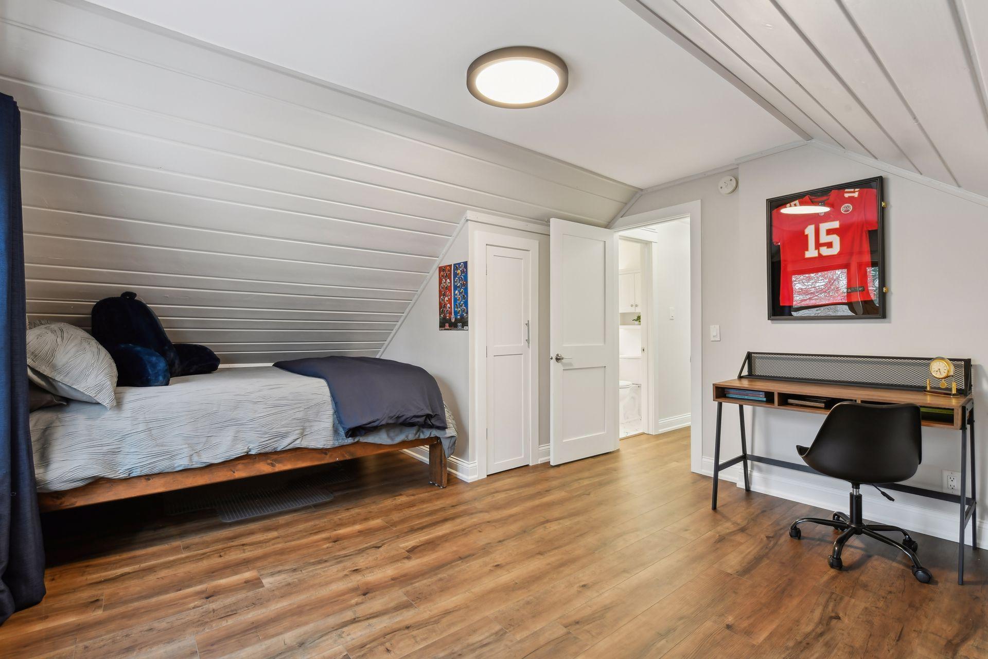 Third bedroom on upper level.