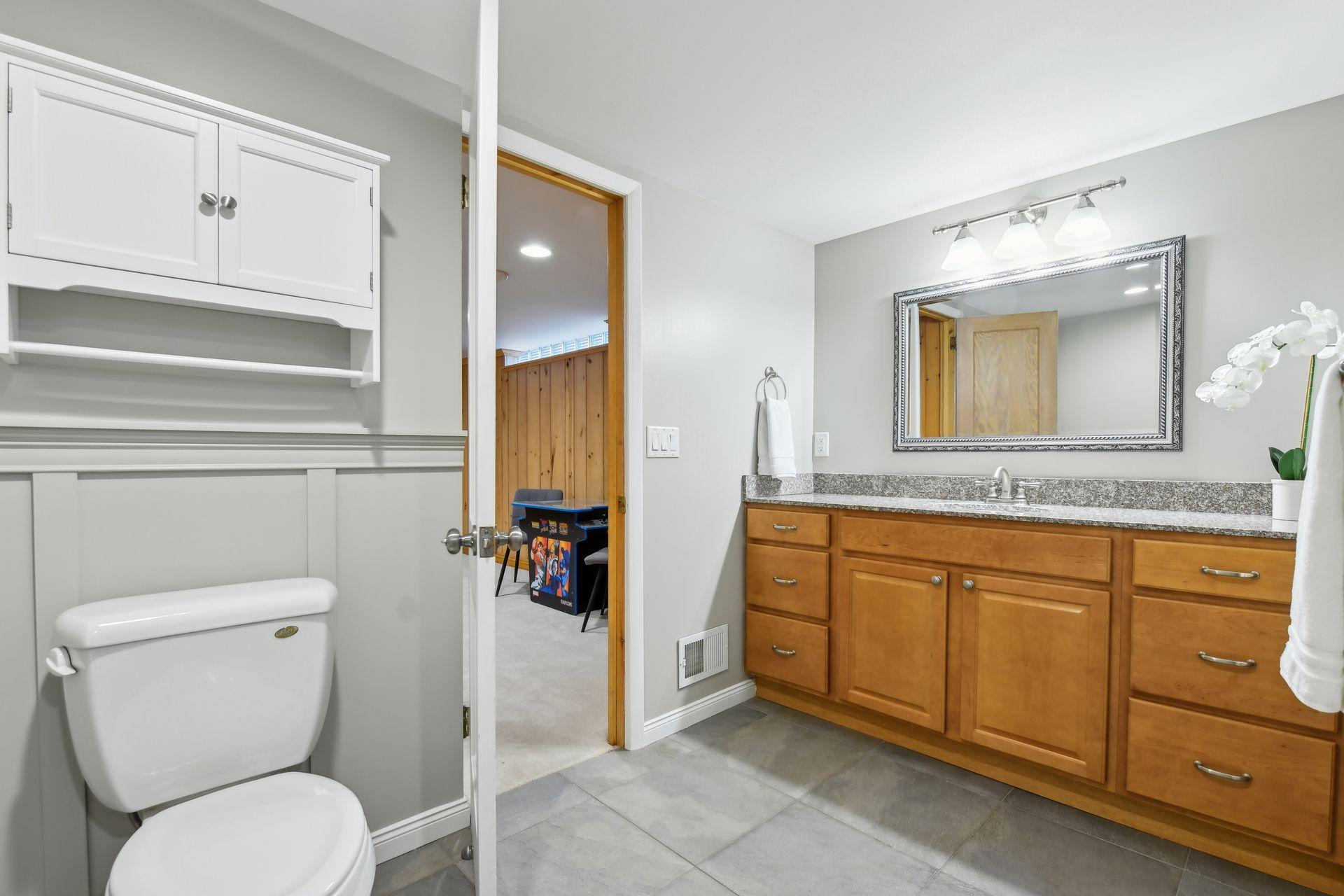 Spacious 3/4 bathroom.
