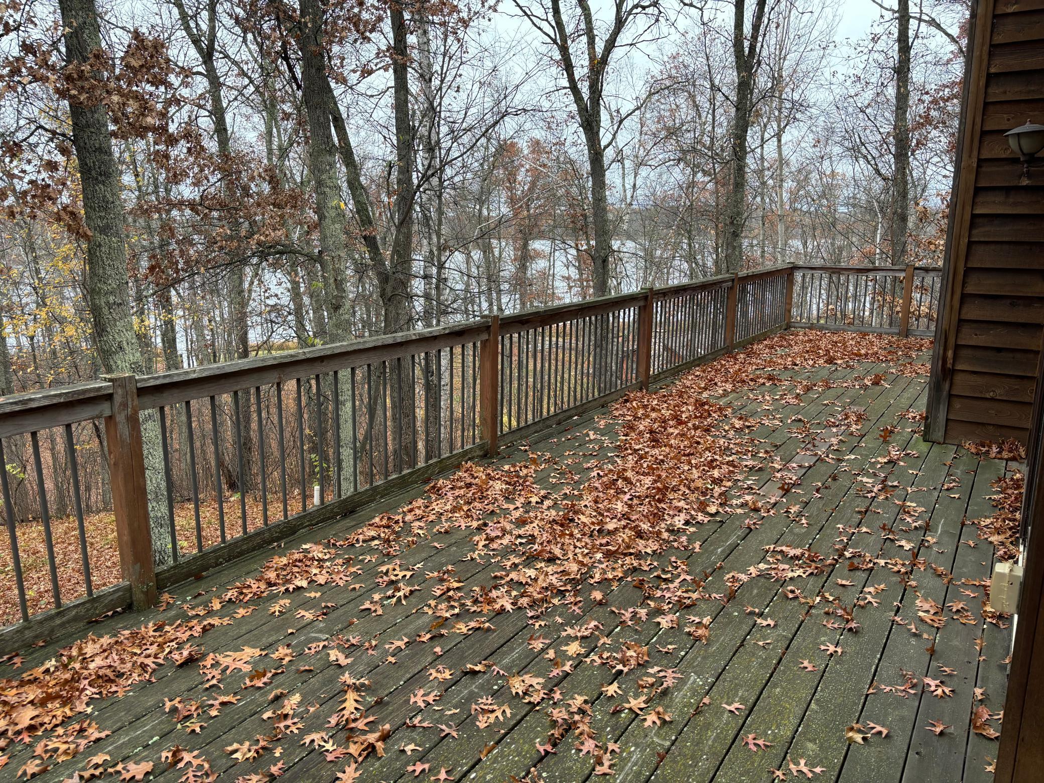Lakeside deck.