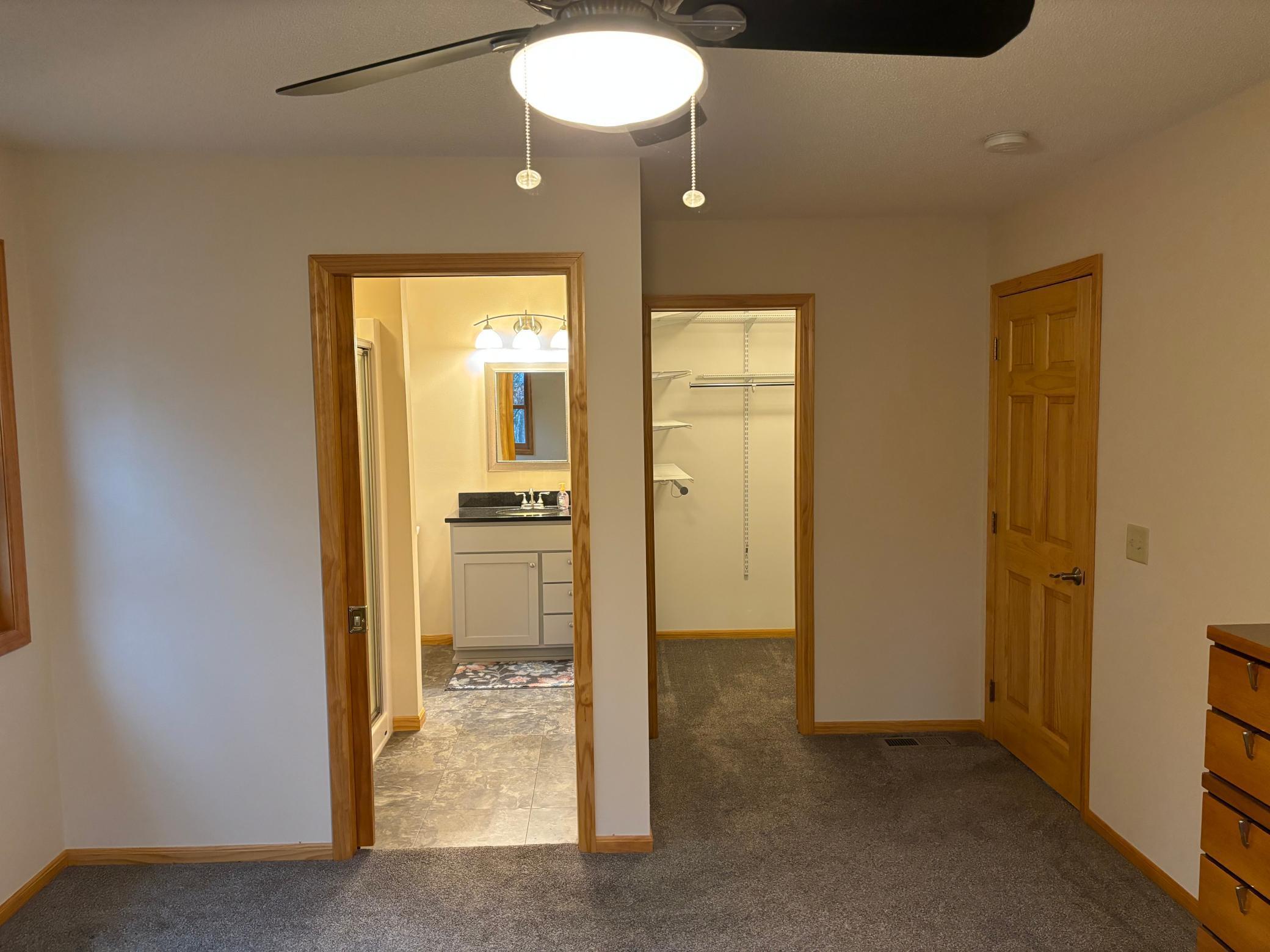 Primary bedroom has it's own private bathroom.