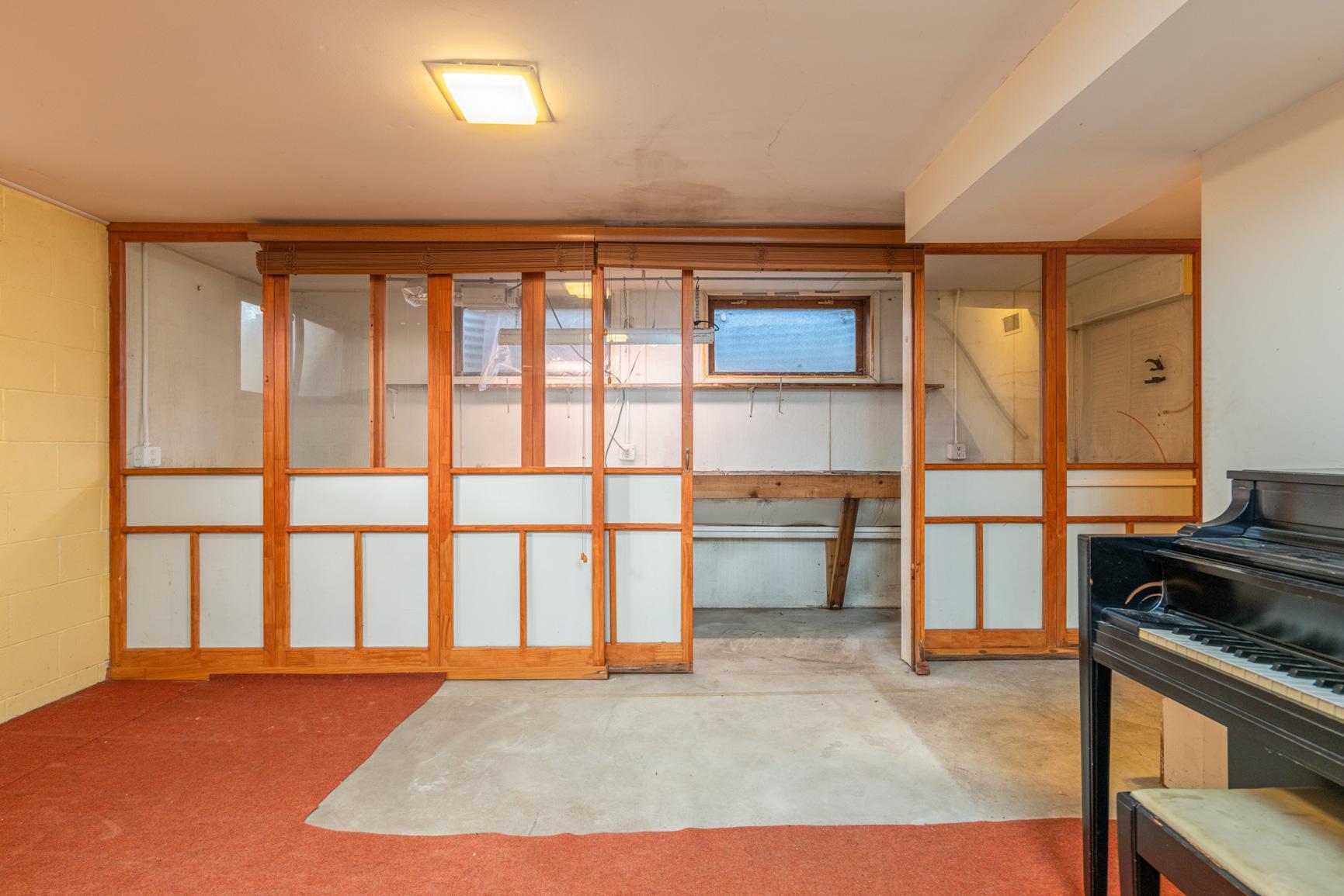 Orchidarium was installed in the lower level bonus room