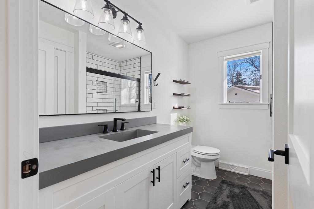 The main floor full bathroom