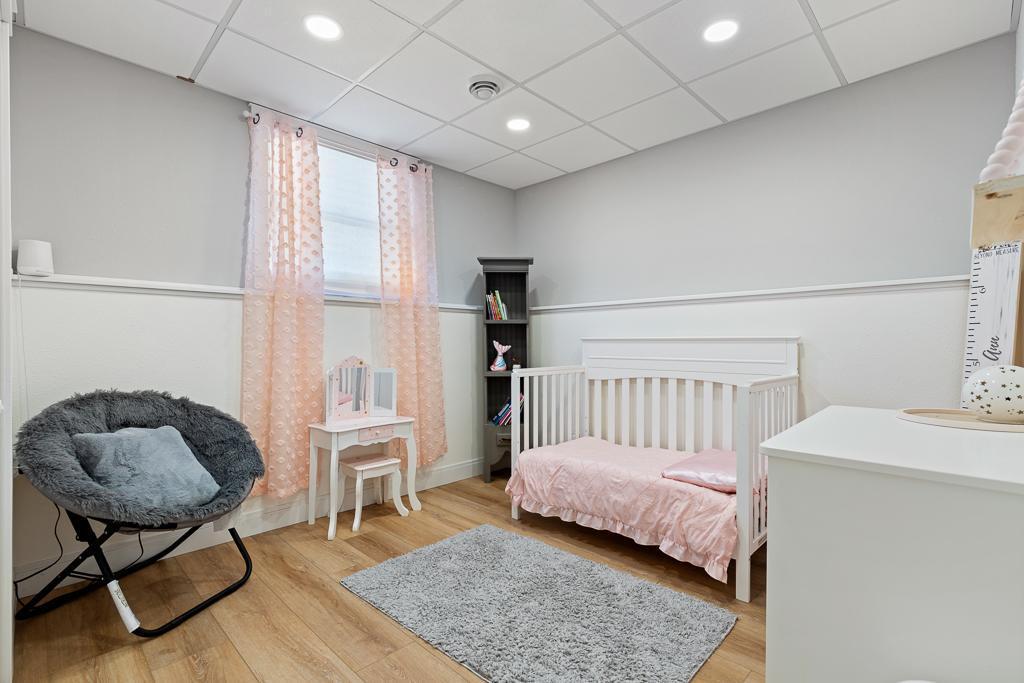 Lower level bedroom #2 - this would be a great size for a home office as well