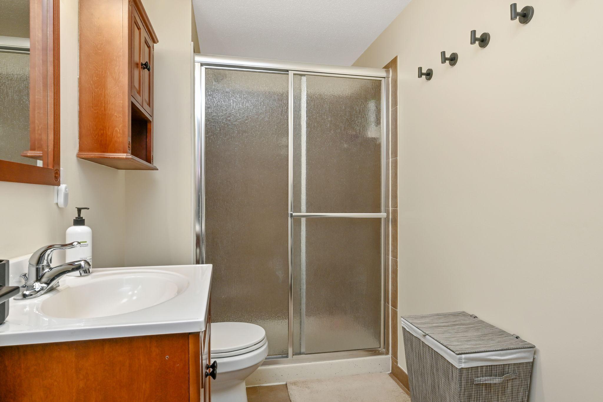 Lower level 3/4 bath