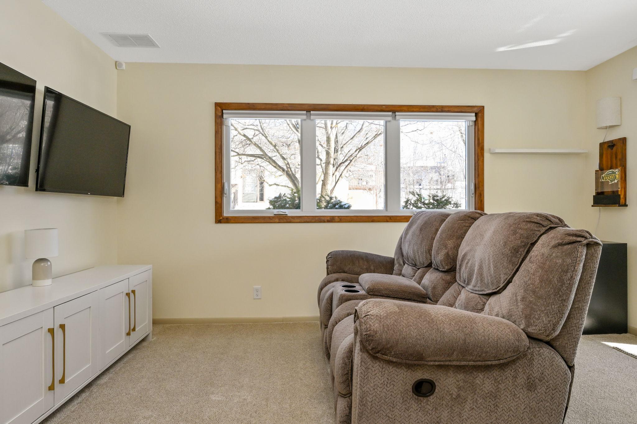 Second living space on lower level