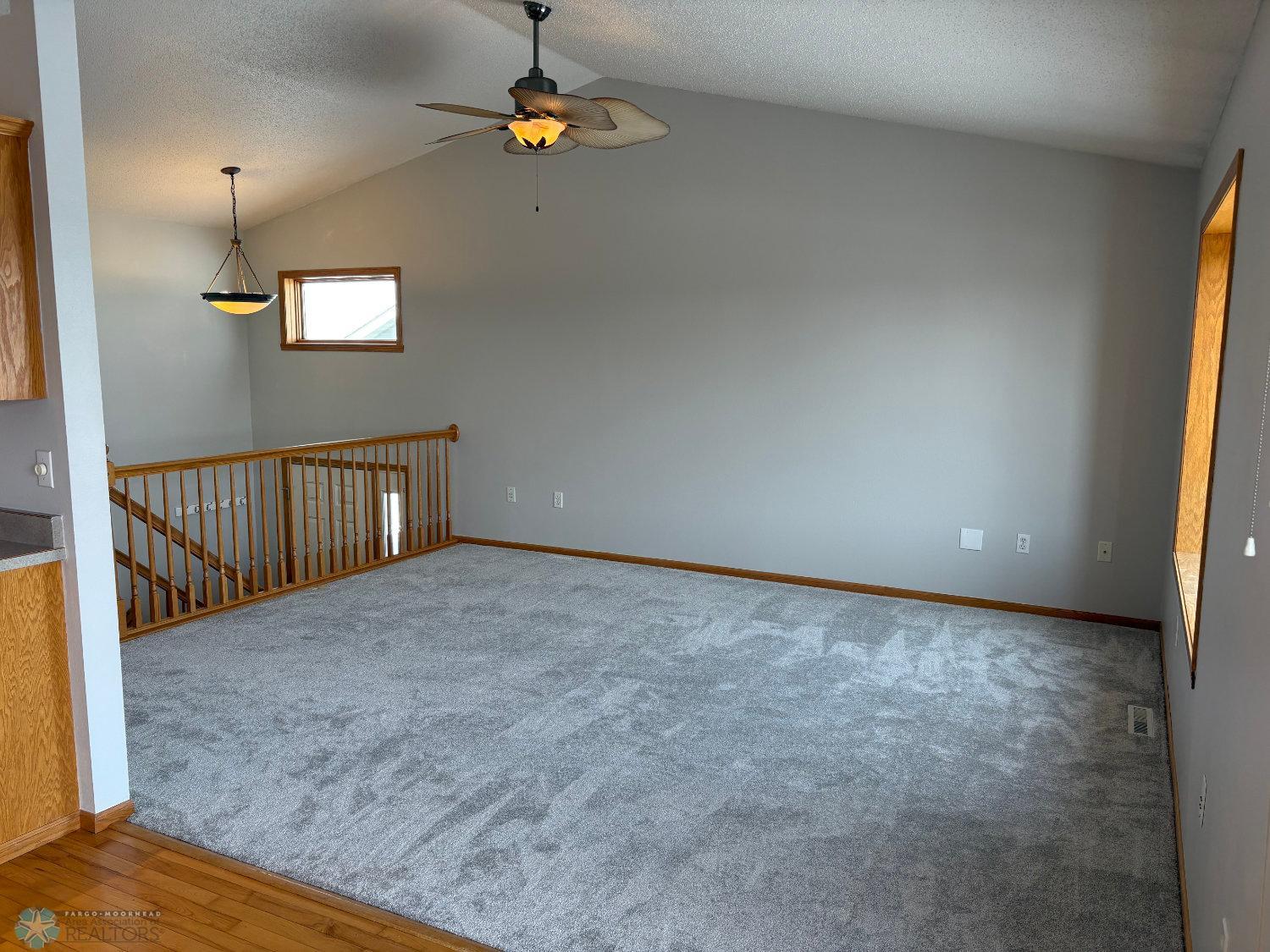 Vaulted living with new carpet February 2025-view 2.jpg