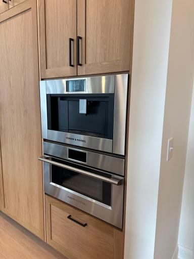 Fisher and Paykel 30" built in coffee maker and built in compact convection-speed oven