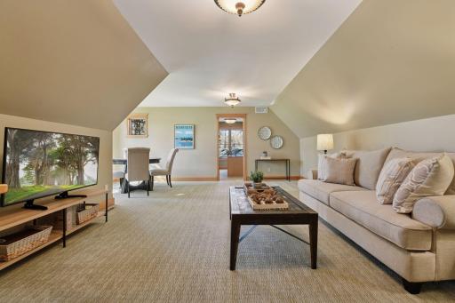 Bonus room or flex space above the attached 3 car garage leads into an office space