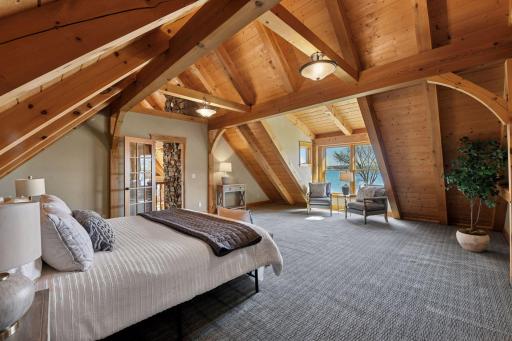 Bedroom above the family room and amusement area