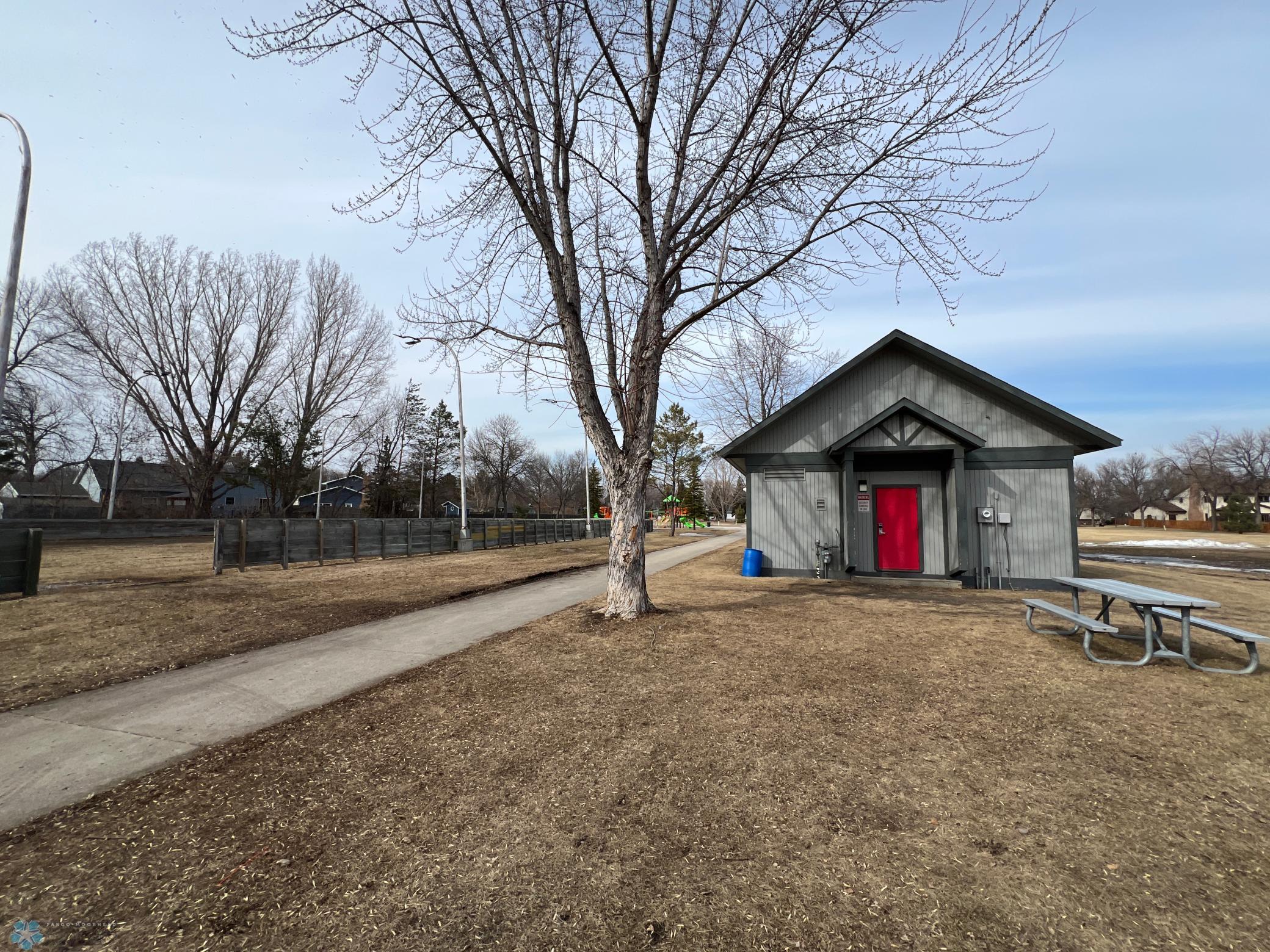 Warming house and hockey rink for those winter months!