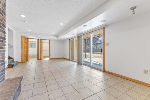 Large Family Room walks out to patio!