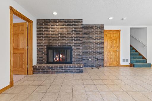 Another beautiful brick fireplace!