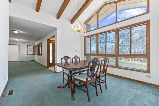 Vaulted Formal Dining Room with expansive views!