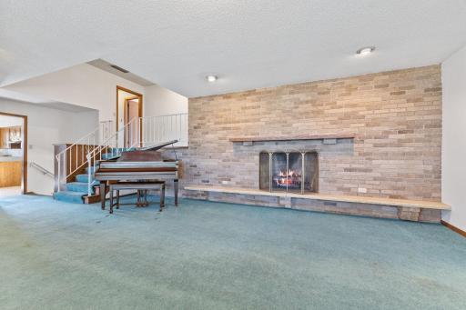 Beautiful brick fireplace!