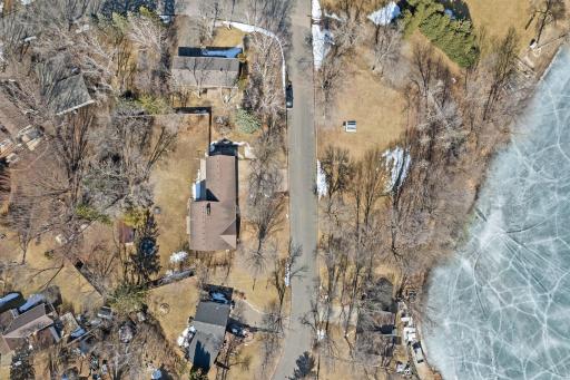 Aerial View of Chisago Lake and House!