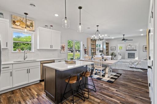 The 9 foot ceilings make our homes feel very spacious and elegant.