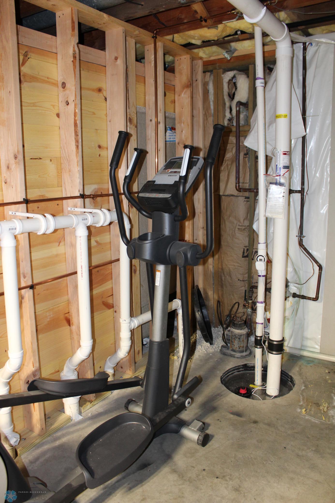Utility-radon mitigation, floor heat roughed in