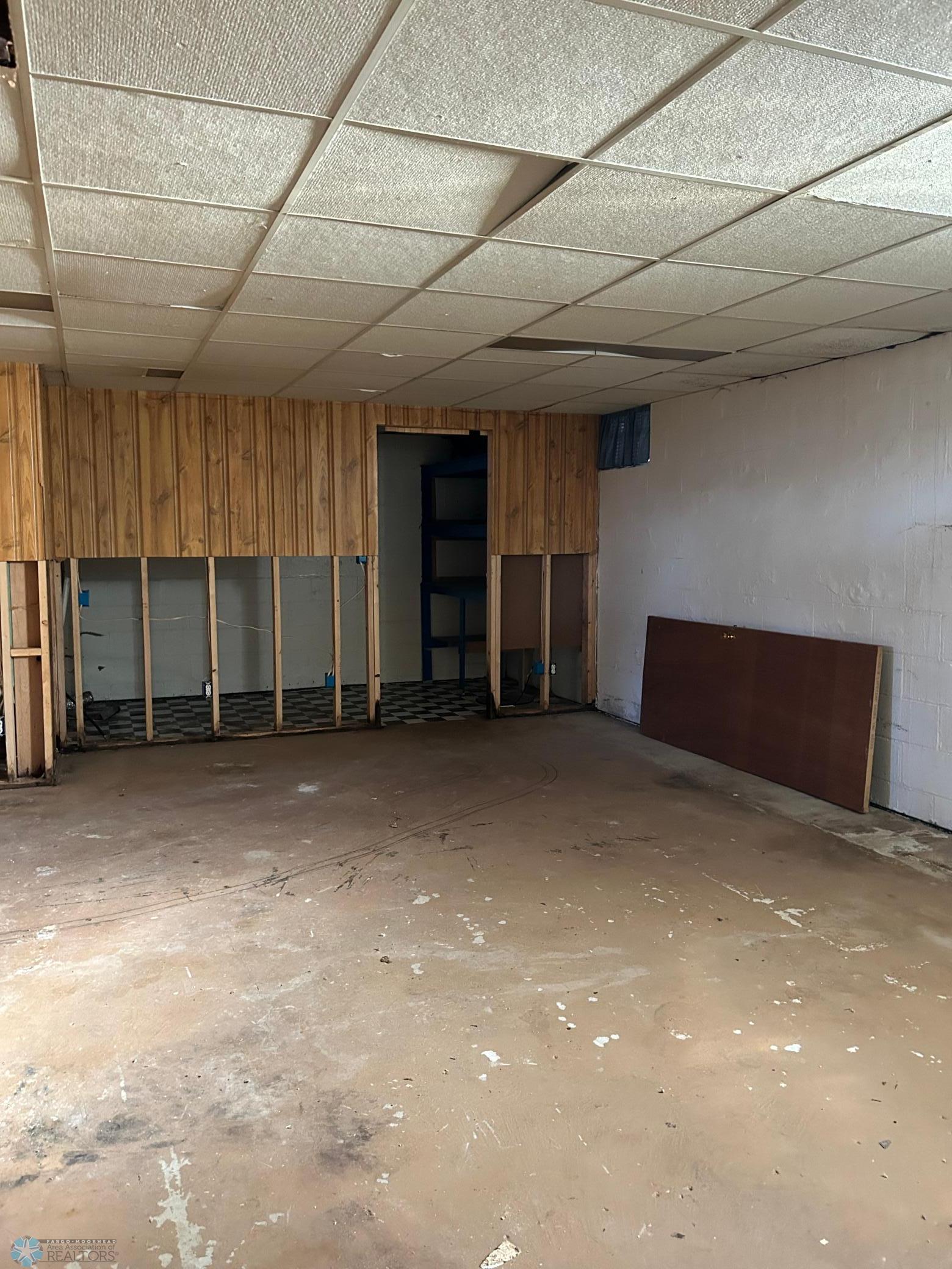 unfinished basement