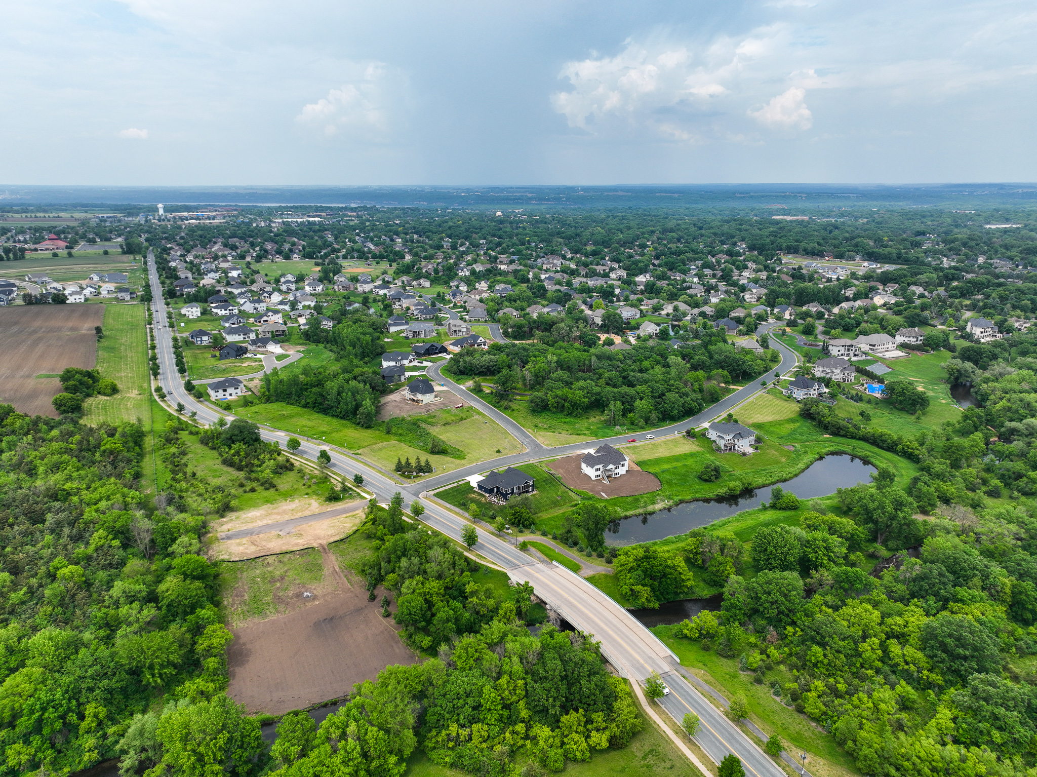 Drone view of Wyndham Hills