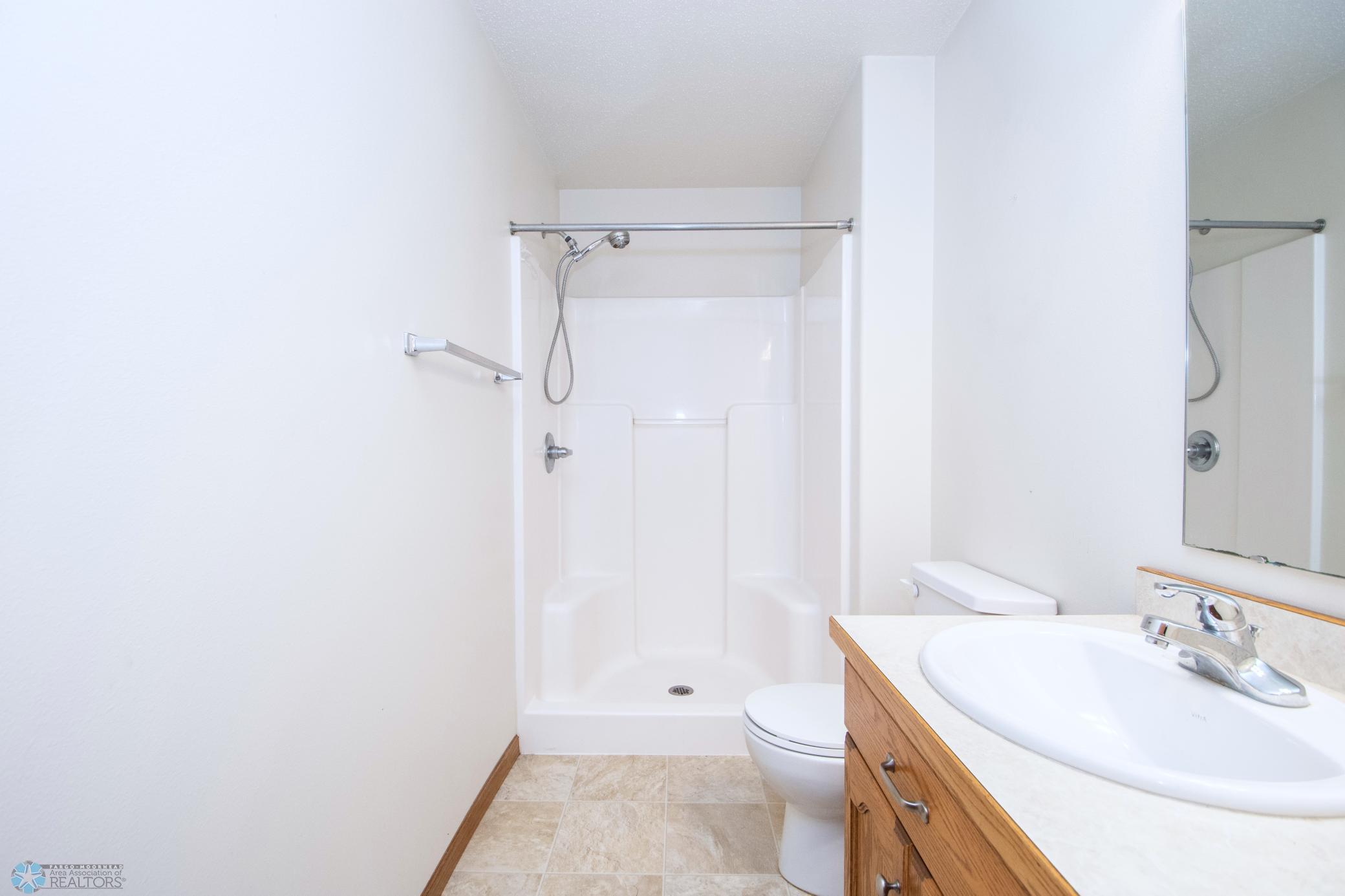Lower level shower