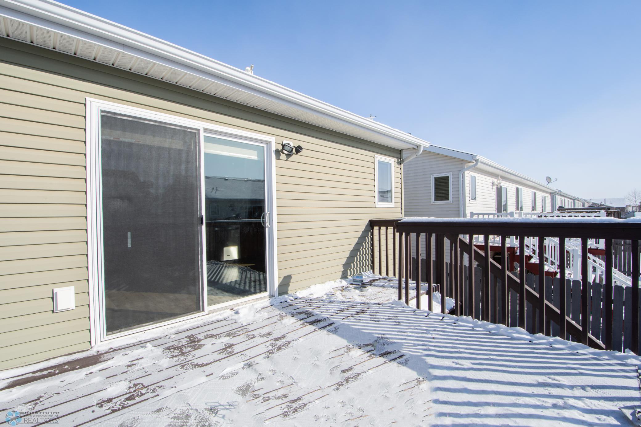 Deck sliding door