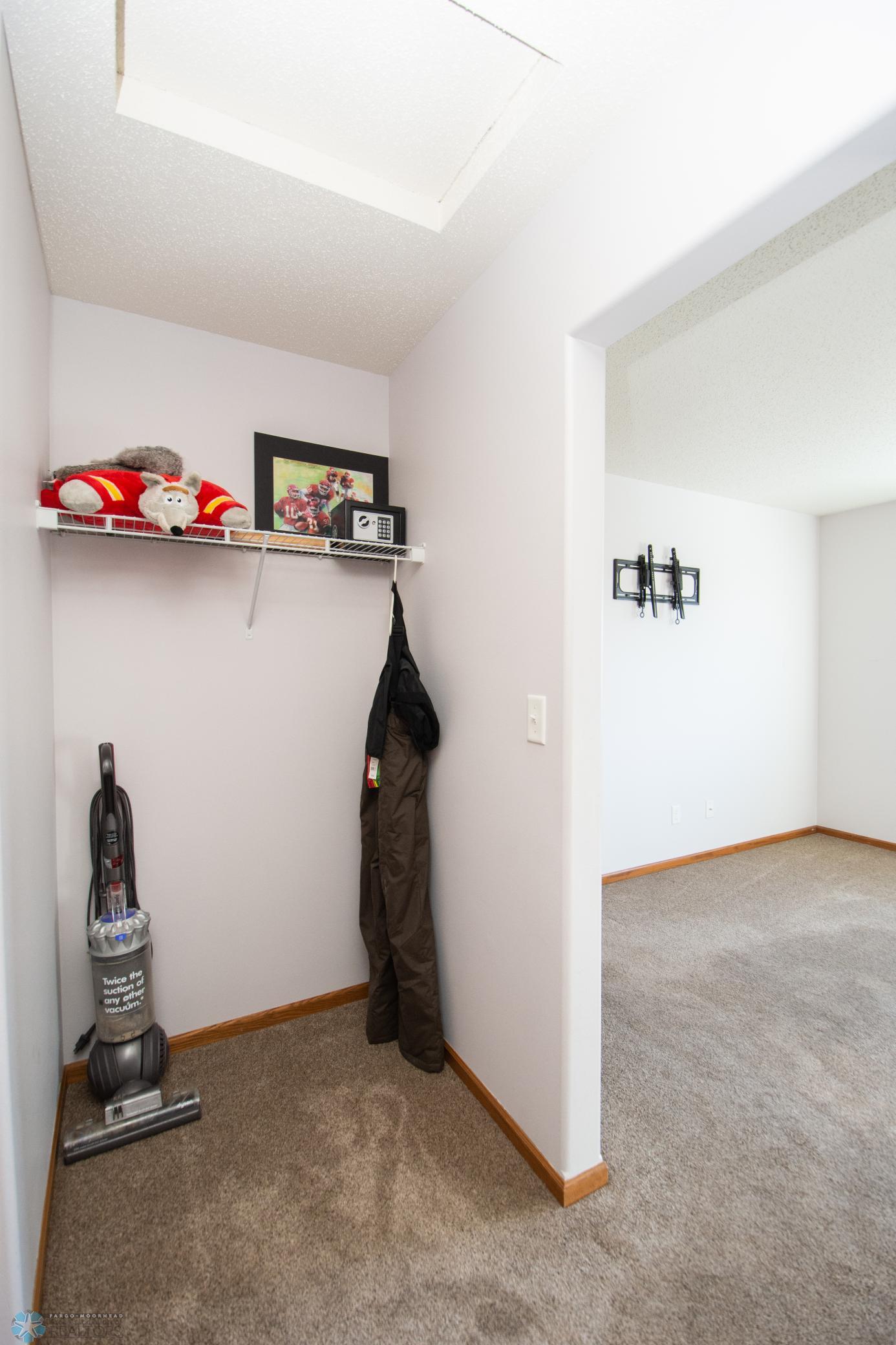 Primary walk in closet side shot